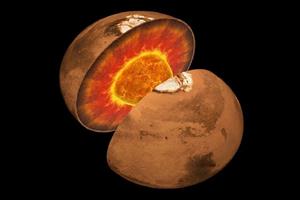 هسته مریخ از آن چه تصور می‌شد کوچک‌تر است