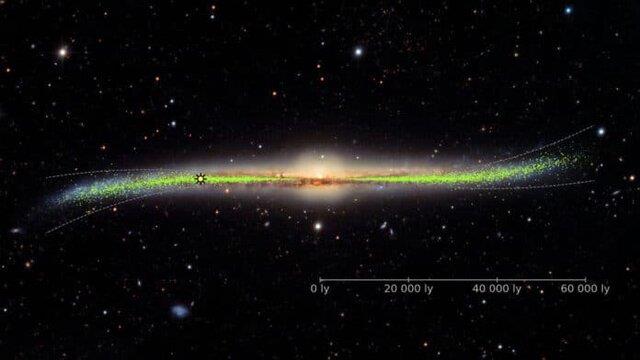  شناسایی یک گاز مرموز در نزدیکی مرکز کهکشان راه شیری