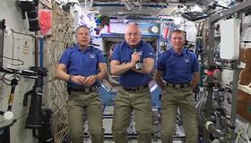   پیام «تبریک سال نو» فضانوردان به زمین رسید