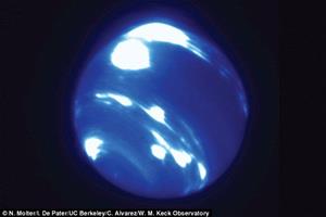 رصد توفانی به اندازه کره زمین بر روی نپتون