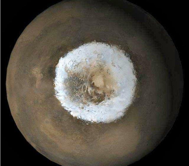 تشریح ویژگی‌های برف در مریخ