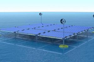  توسعه پلتفرم شناور اقیانوسی برای تولید برق از امواج، باد و خورشید