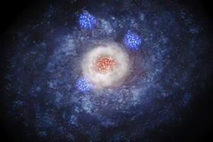 تغییر شکل کهکشان‌ها به خاطر انفجار ستاره‌ای