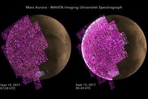 رصد شفق‌های گسترده در مریخ توسط ناسا
