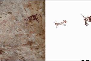 کشف نقاشی دیواری در غار 2500 ساله
