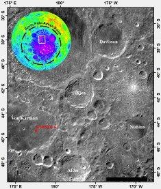 سن زمین شناسی یک دهانه برخوردی در ماه مشخص شد